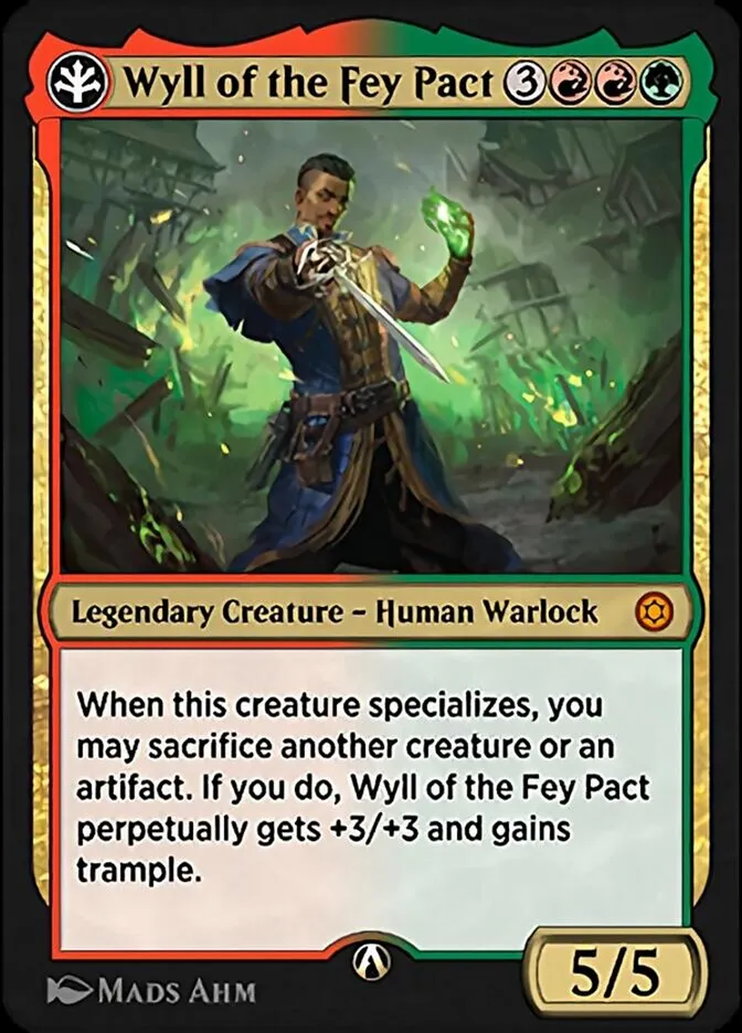 Wyll of the Fey Pact Front Face
