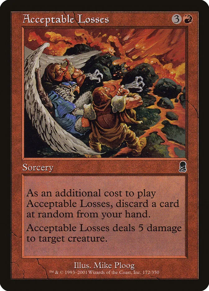 Acceptable Losses Front Face