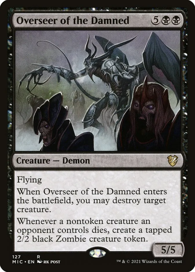 Overseer of the Damned Front Face
