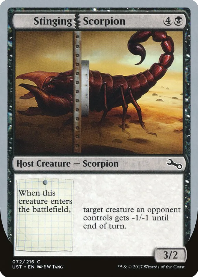 Stinging Scorpion Front Face