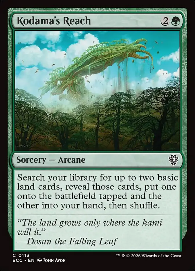 Kodama's Reach Front Face