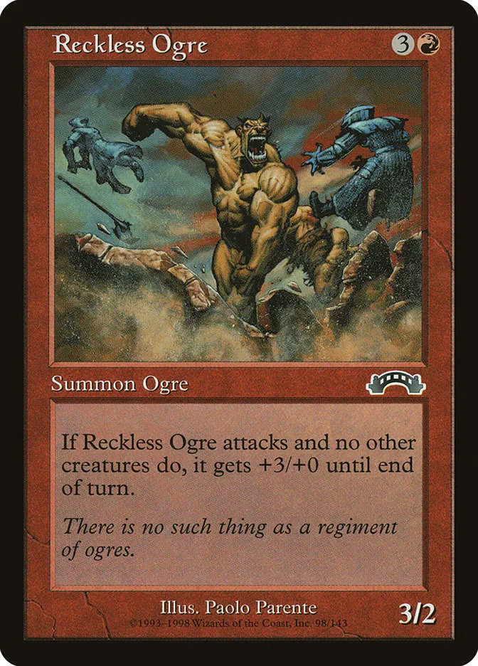 Reckless Ogre Front Face