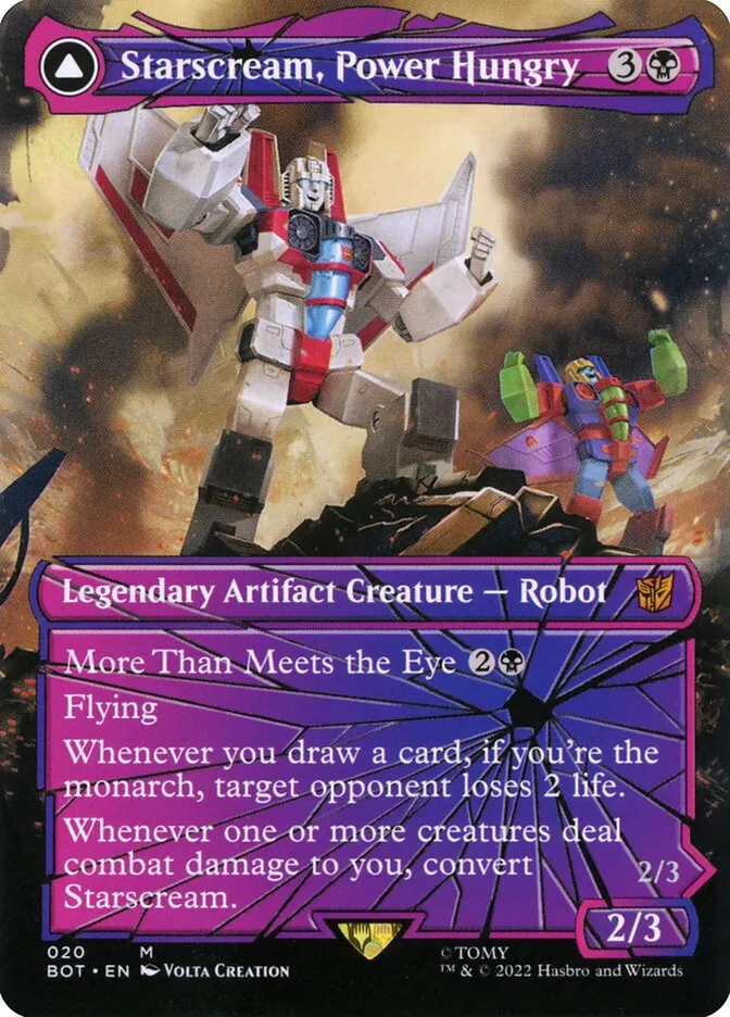 Starscream, Power Hungry // Starscream, Seeker Leader Front Face