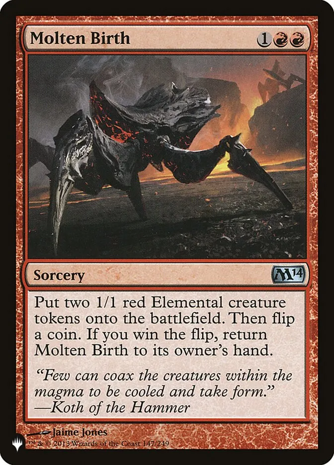 Molten Birth Front Face