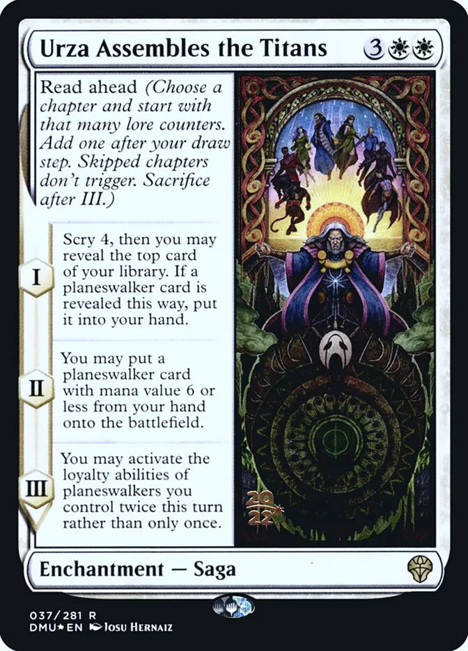 Urza Assembles the Titans Front Face