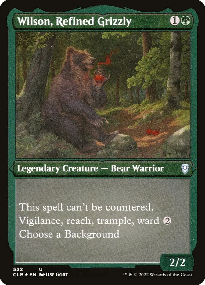 Wilson, Refined Grizzly Front Face