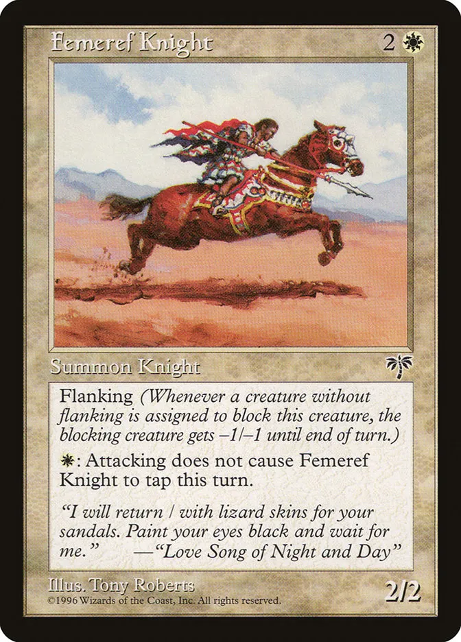 Femeref Knight Front Face