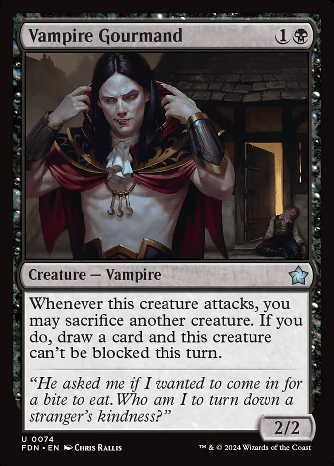 Vampire Gourmand Front Face