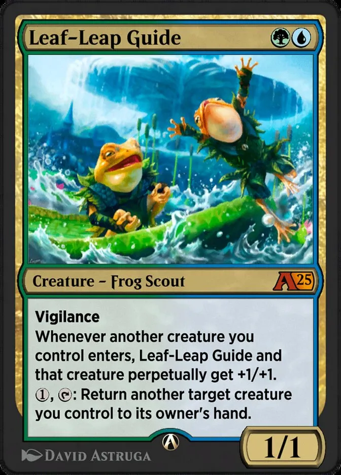 Leaf-Leap Guide Front Face