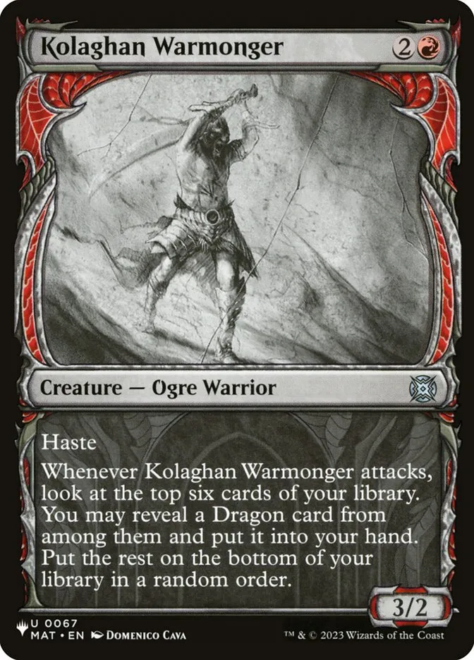 Kolaghan Warmonger Front Face