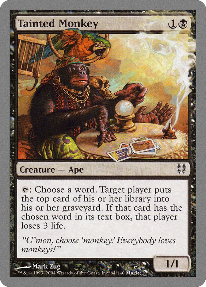 Tainted Monkey Front Face