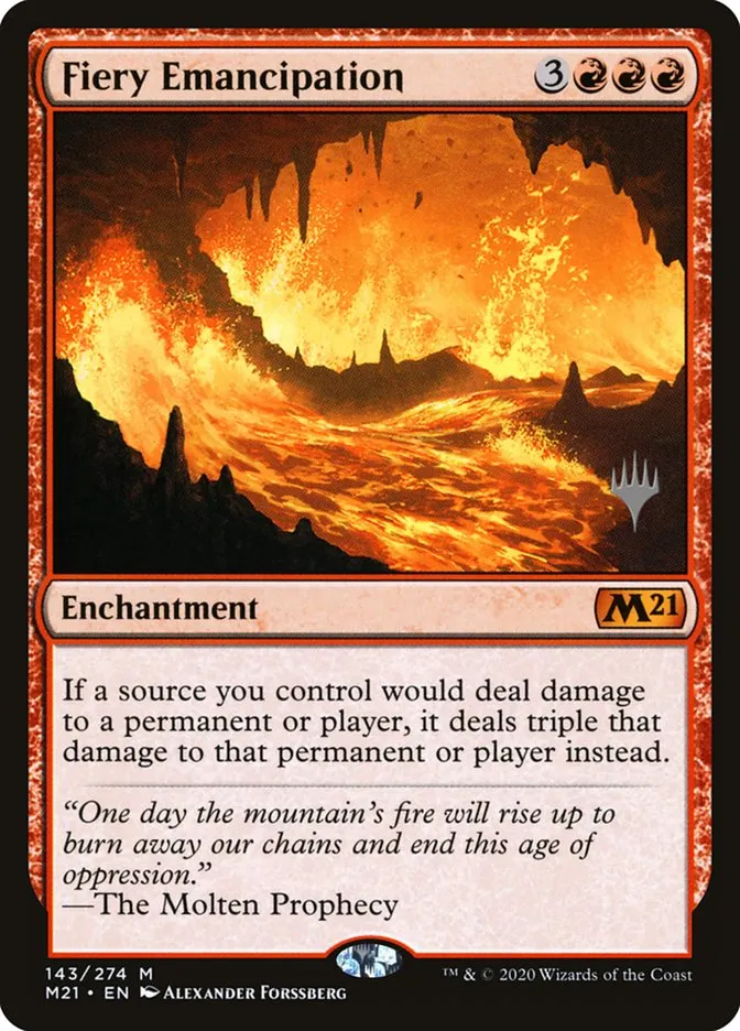 Fiery Emancipation Front Face