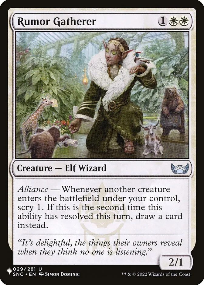 Rumor Gatherer Front Face