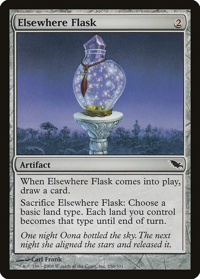 Elsewhere Flask Front Face