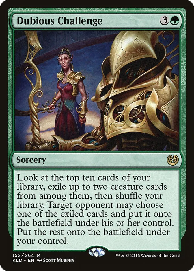 Dubious Challenge Front Face