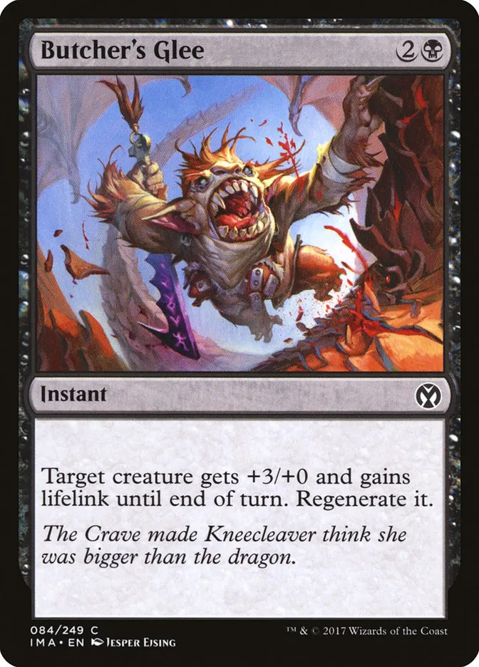 Butcher's Glee Front Face
