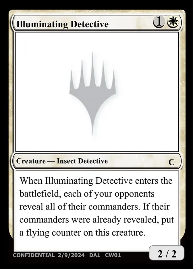 Illuminating Detective Front Face