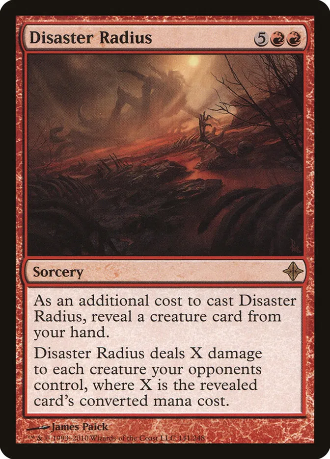 Disaster Radius Front Face