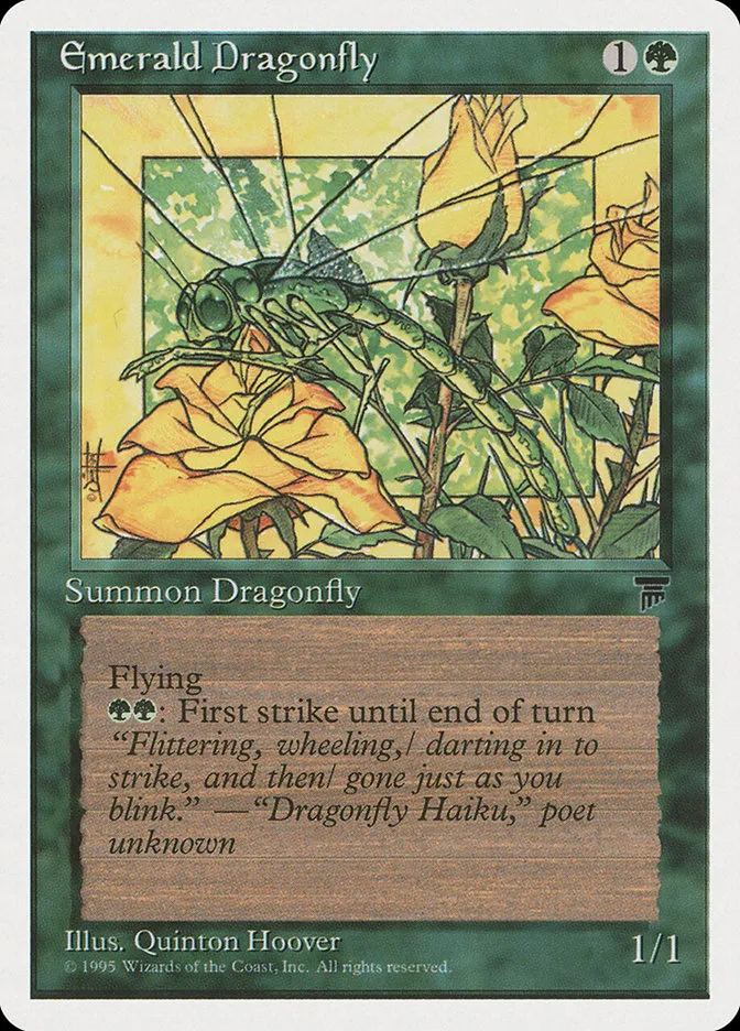 Emerald Dragonfly Front Face