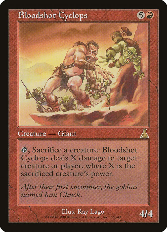 Bloodshot Cyclops Front Face