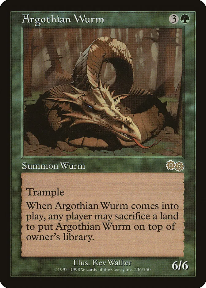 Argothian Wurm Front Face
