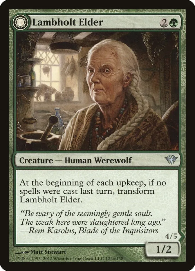 Lambholt Elder // Silverpelt Werewolf Front Face