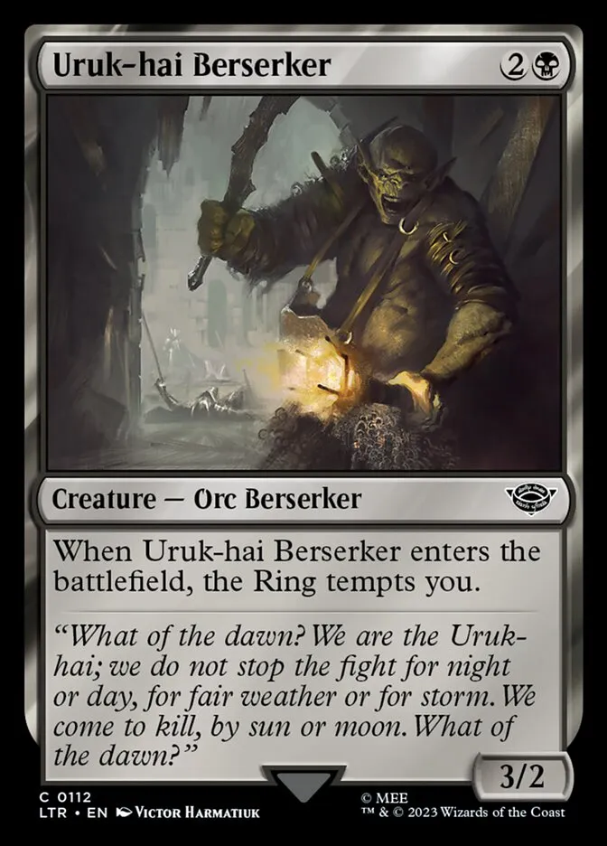 Uruk-hai Berserker Front Face