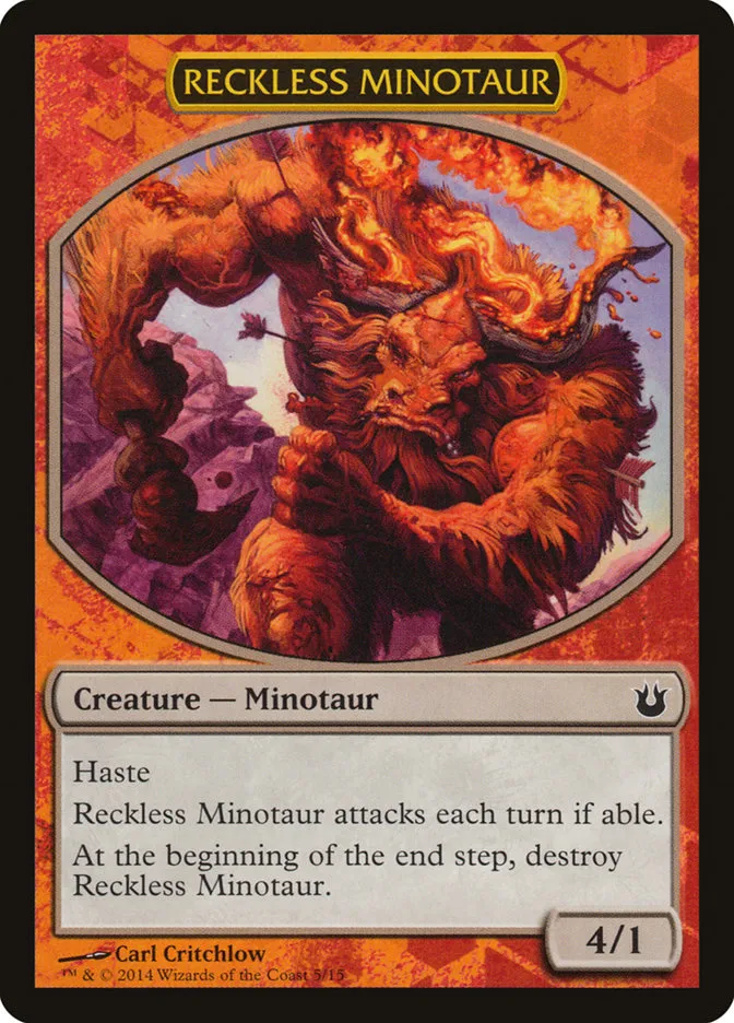 Reckless Minotaur Front Face
