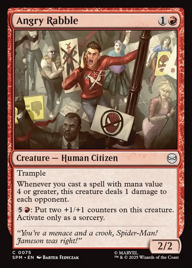 Angry Rabble Front Face