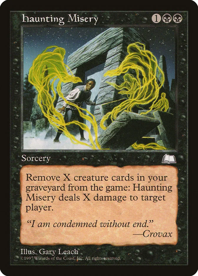 Haunting Misery Front Face