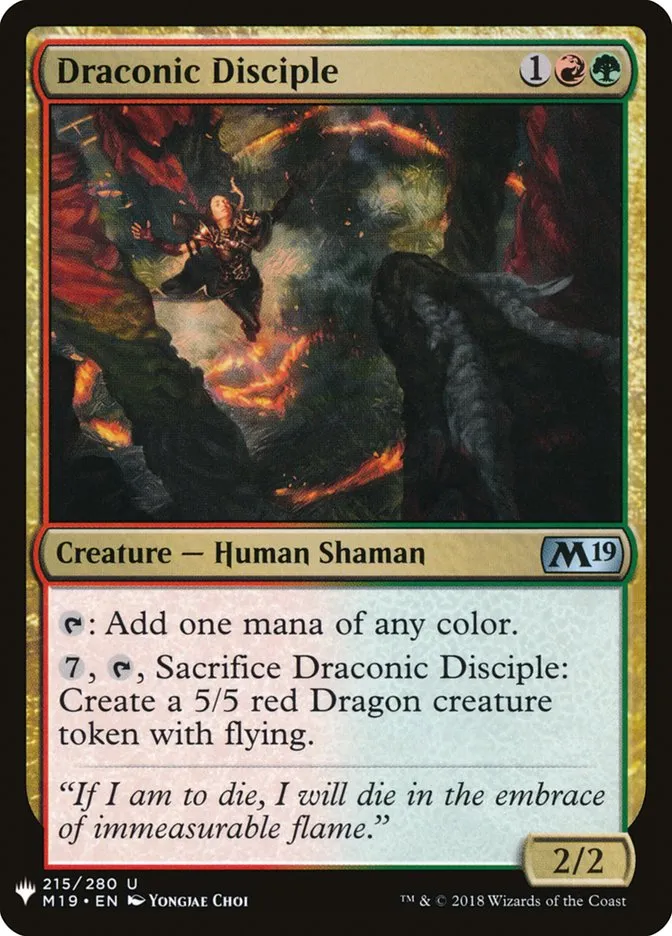 Draconic Disciple Front Face