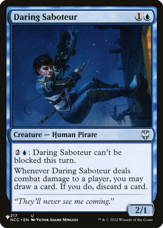 Daring Saboteur Front Face