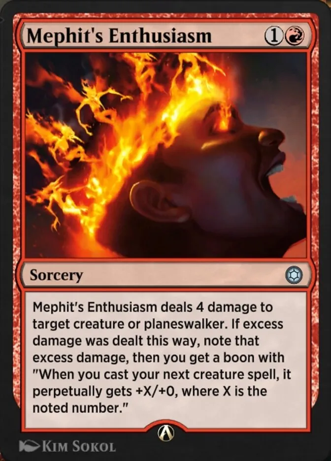Mephit's Enthusiasm Front Face