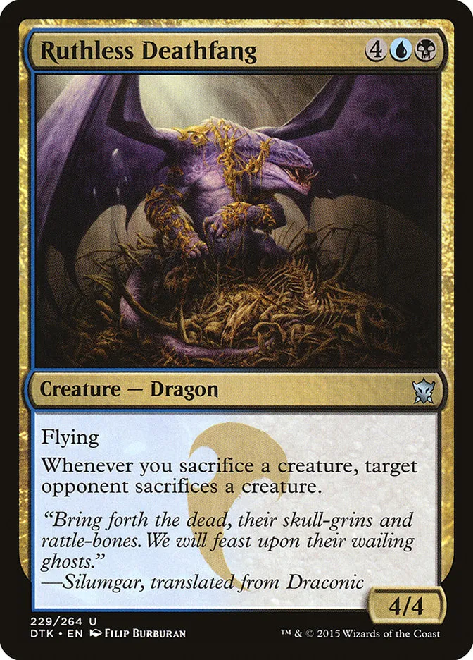 Ruthless Deathfang Front Face
