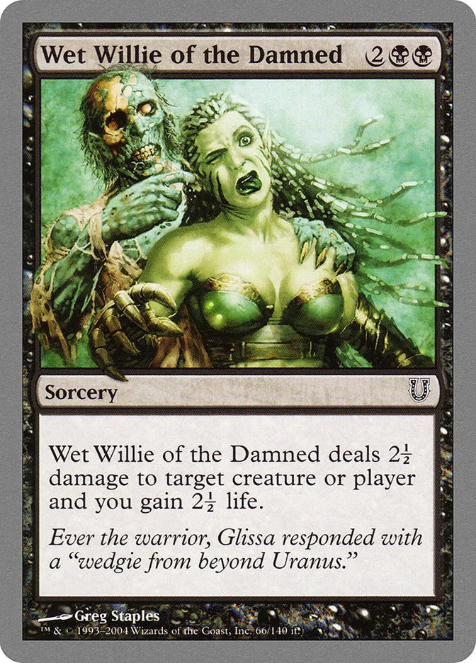 Wet Willie of the Damned Front Face