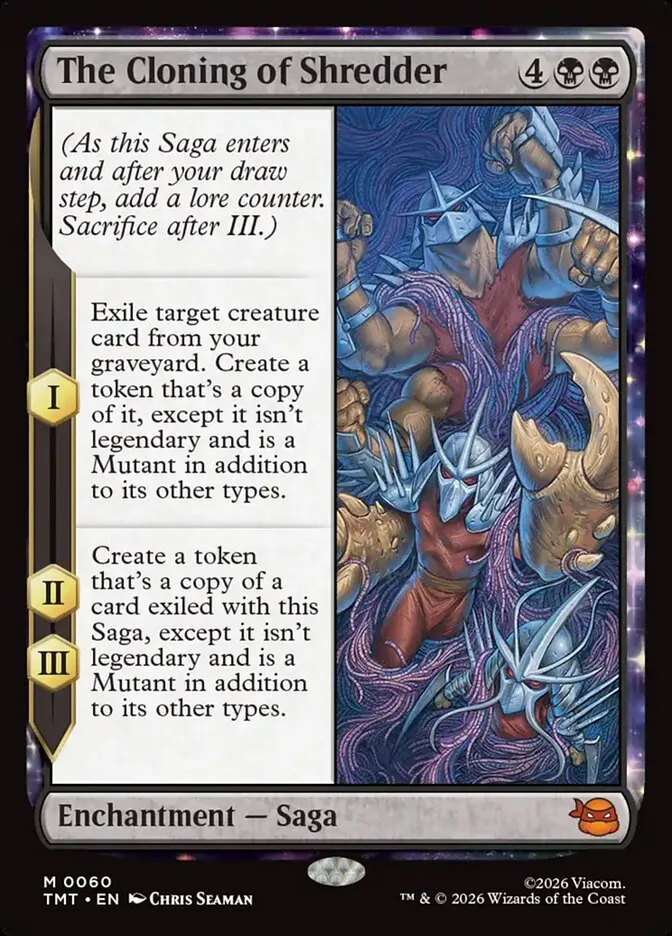 The Cloning of Shredder Front Face