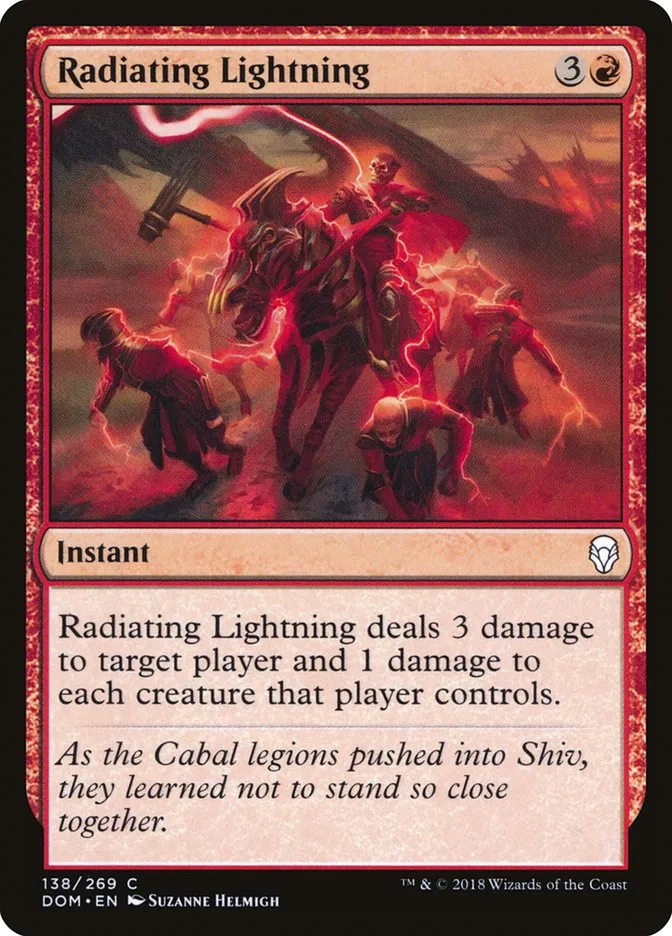 Radiating Lightning Front Face