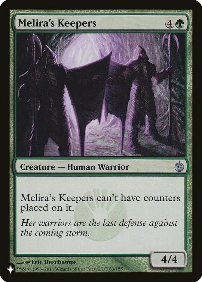 Melira's Keepers Front Face