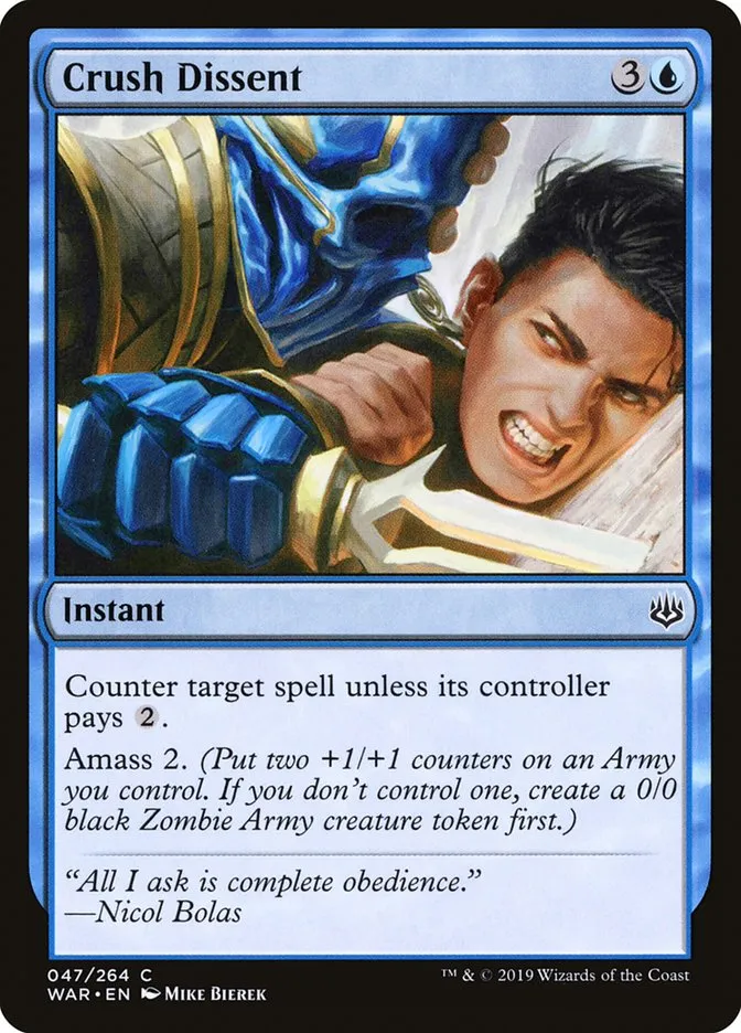 Crush Dissent Front Face