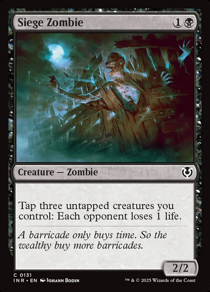 Siege Zombie Front Face