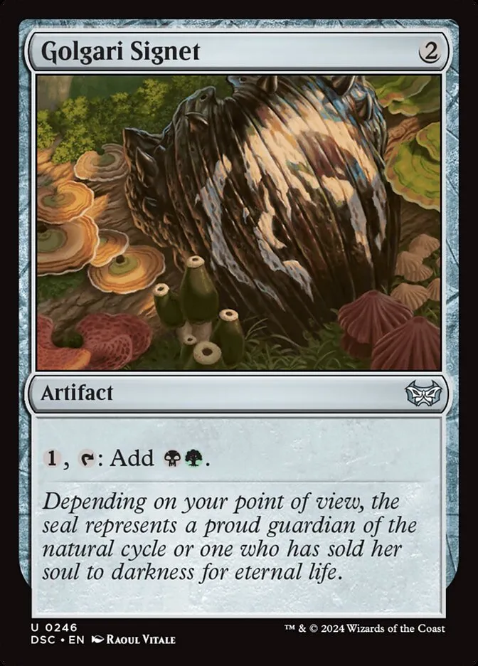 Golgari Signet Front Face