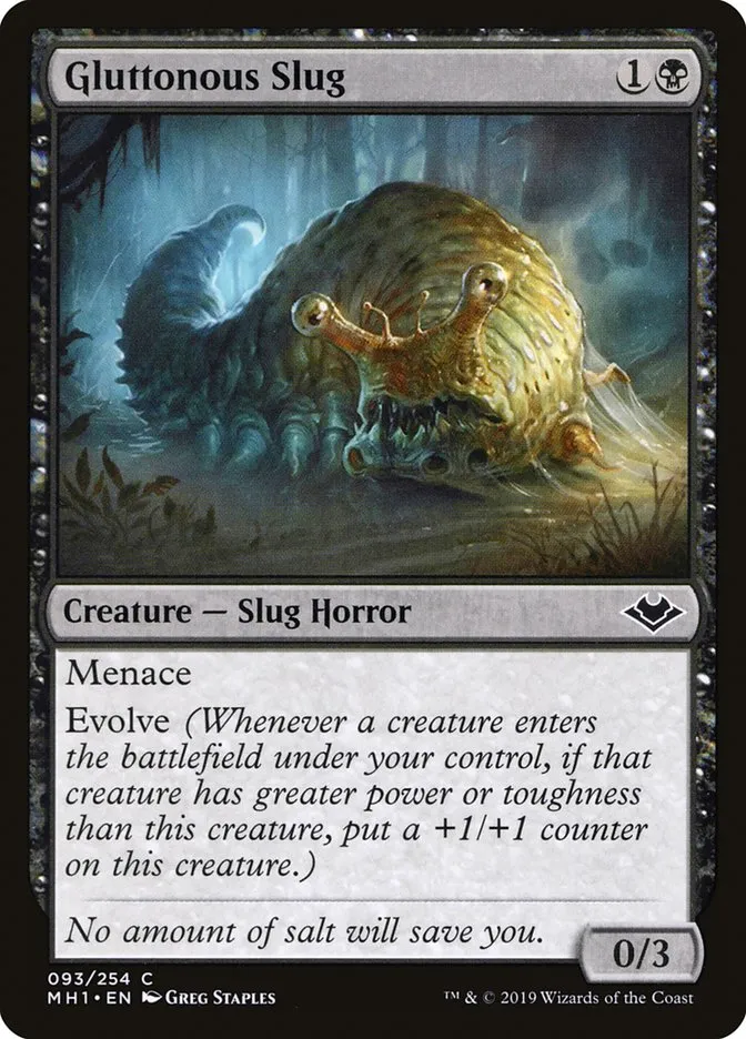 Gluttonous Slug Front Face