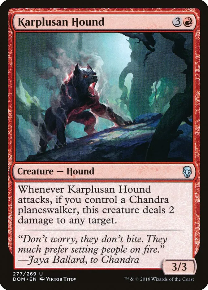 Karplusan Hound Front Face