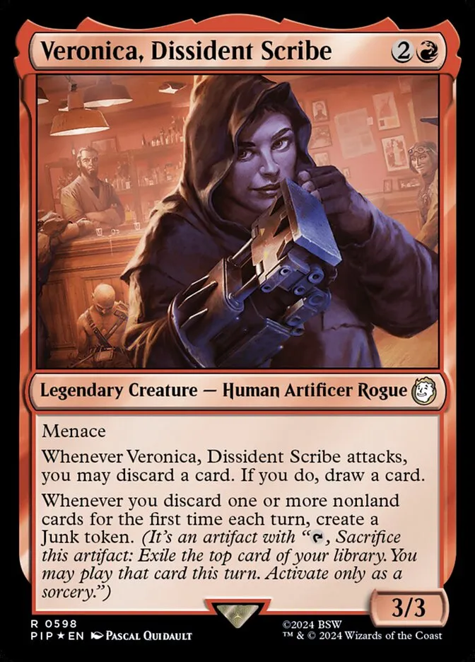Veronica, Dissident Scribe Front Face