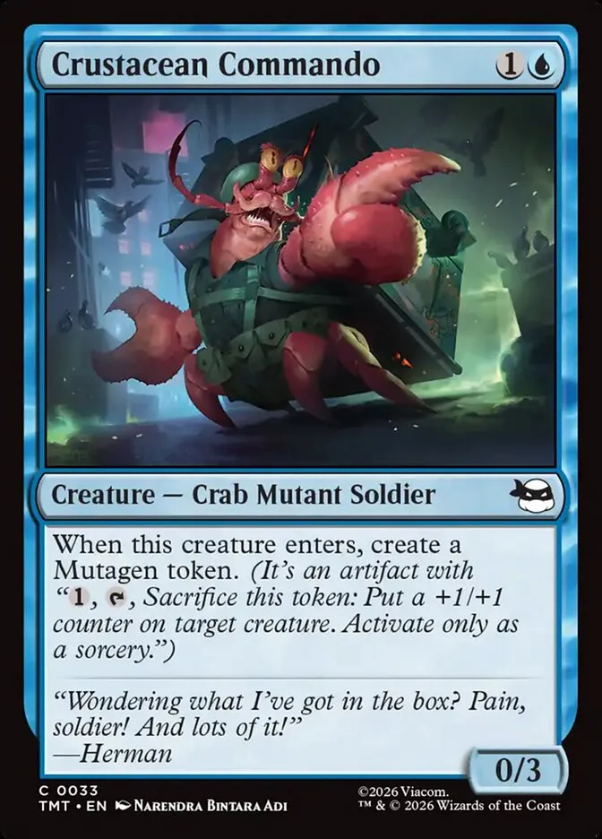 Crustacean Commando Front Face