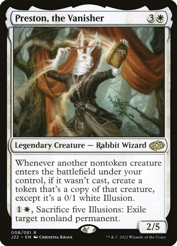 Preston, the Vanisher Front Face