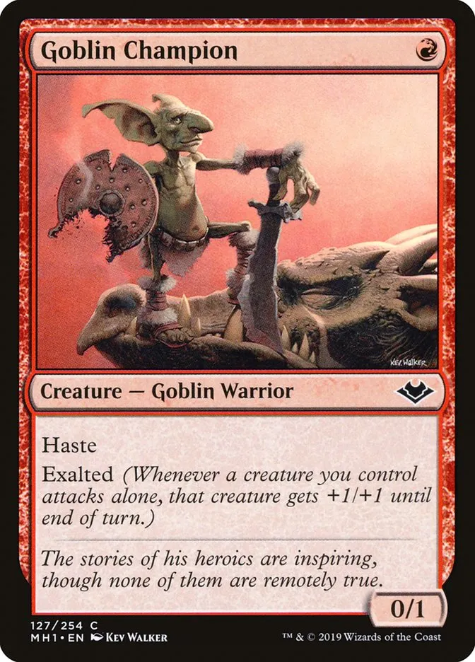 Goblin Champion Front Face