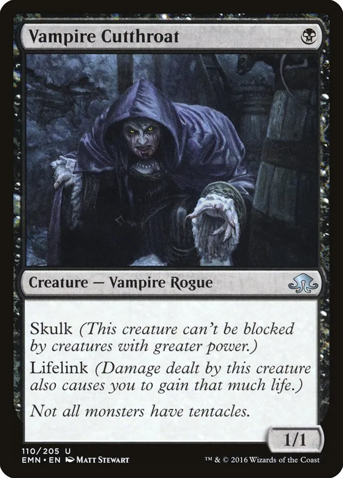 Vampire Cutthroat Front Face