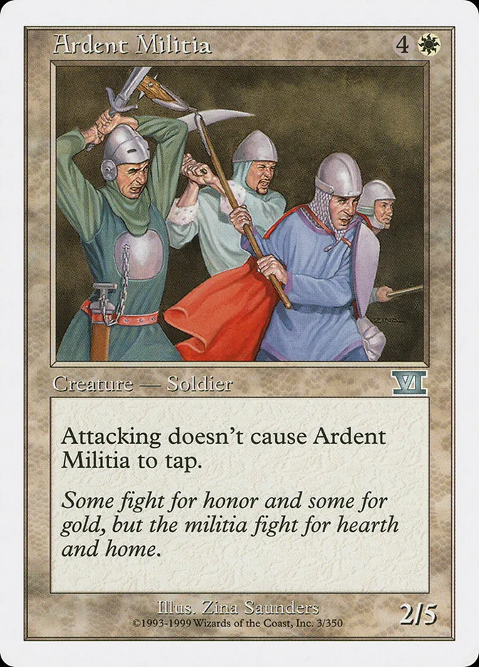 Ardent Militia Front Face