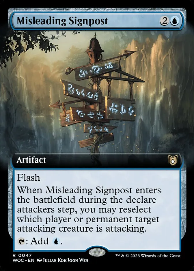 Misleading Signpost Front Face